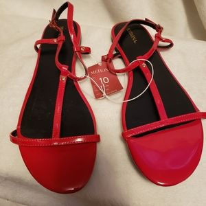 NWT Red sandals size 10 Merona